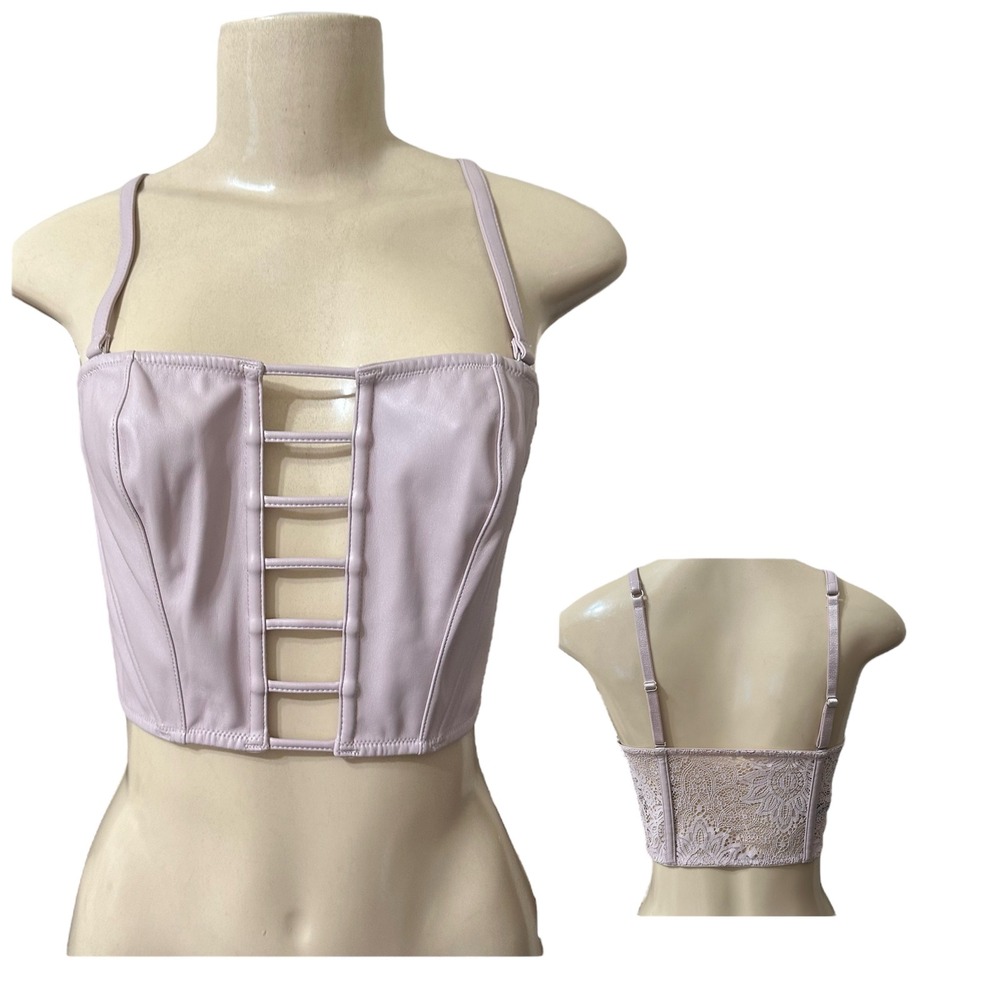 NWT Victoria's Secret Very Sexy Unlined‎ Corset Top Lavender Lace Medium